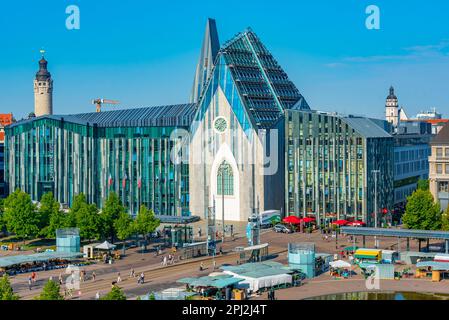 Leipzig, Deutschland, 9. August 2022: Aus der Vogelperspektive der Universität Leipzig. Stockfoto