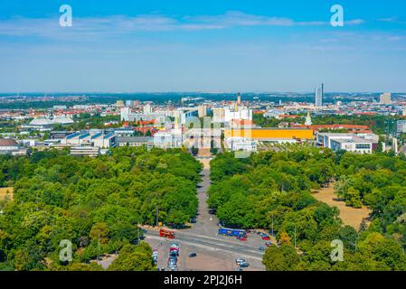 Leipzig, Deutschland, 9. August 2022: Panoramablick auf Leipzig. Stockfoto