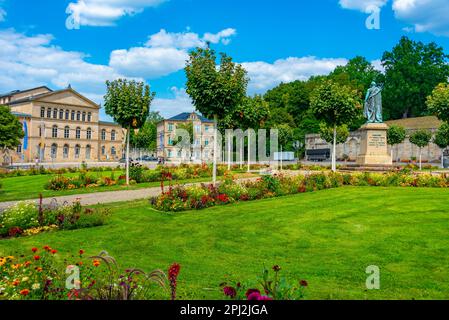 Coburg, Deutschland, 10. August 2022: Sommertag am Schlossplatz in Coburg. Stockfoto