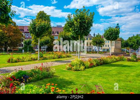 Coburg, Deutschland, 10. August 2022: Blick auf den Schlossplatz in Coburg. Stockfoto