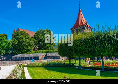 Nürnberg, Deutschland, 11. August 2022: Südlicher Schlossgarten in Nürnberg. Stockfoto