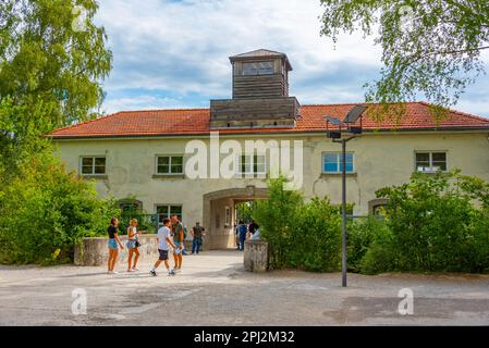 Dachau, Deutschland, 15. August 2022: Gebäude im KZ Dachau in Deutschland. Stockfoto