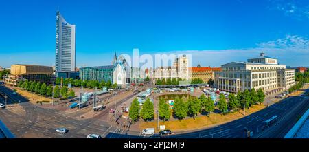 Leipzig, Deutschland, 9. August 2022: Aus der Vogelperspektive der Universität Leipzig. Stockfoto
