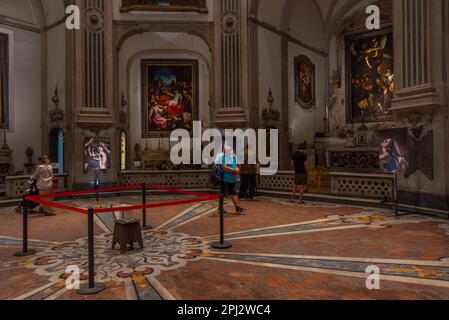 Neapel, Italien, 19. Mai 2022: Kapelle in Pio Monte della Misericordia in Neapel, Italien. Stockfoto