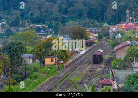 Haputale, Sri Lanka, 29. Januar 2022: Bahnhof Haputale in Sri Lanka. Stockfoto