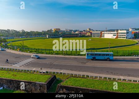 Galle, Sri Lanka, 20. Januar 2022: Blick auf einen Cricketplatz in Galle, Sri Lanka. Stockfoto