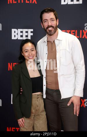 Los Angeles, Ca. 30. März 2023. Drew Scott im LA Premiere of Beef at Tudum Vorführraum in Los Angeles, Kalifornien, am 30. März 2023. Kredit: Faye Sadou/Media Punch/Alamy Live News Stockfoto