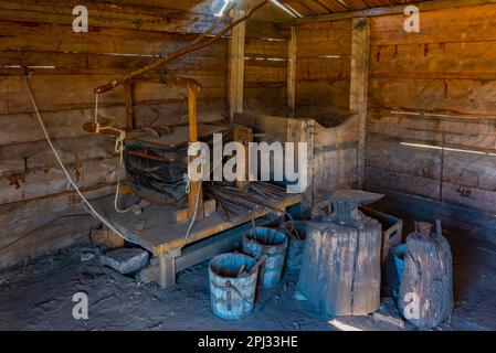 Öland, Schweden, 15. Juli 2022: Das Innere der Eketorp-Ringfestung in Schweden. Stockfoto