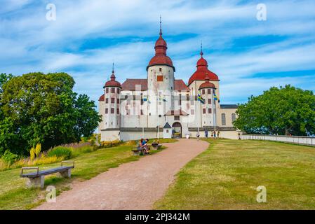 Lidköping, Schweden, 17. Juli 2022: Blick auf das Schloss Läckö in Schweden. Stockfoto