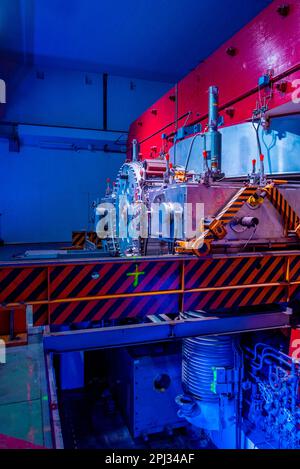 Genf, Schweiz, 19. September 2022: Synchrocyclotron am CERN in der Schweiz. Stockfoto