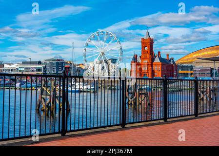 Cardiff, Wales, 17. September 2022: Mermaid Quay in der walisischen Hauptstadt Cardiff. Stockfoto