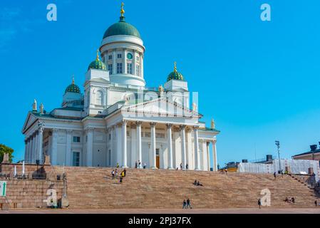 Helsinki, Finnland, 21. Juli 2022: Blick auf die Kathedrale von Helsinki, Finnland. Stockfoto