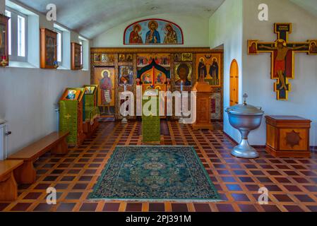 Valamo, Finnland, 25. Juli 2022: Das Innere des Valamo-Klosters in Finnland. Stockfoto