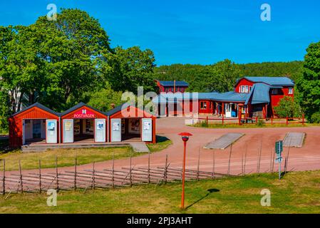 Kastelholm, Finnland, 31. Juli 2022: Postweg durch die Inseln Aland in Finnland. Stockfoto