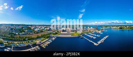 Jyväskylä, Finnland, 24. Juli 2022: Panoramablick auf Jyväskylä, Finnland. Stockfoto