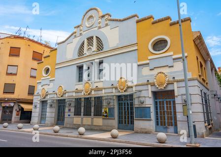 Tarazona, Spanien, 30. Mai 2022: Teatro Bellas Artes in der spanischen Stadt Tarazona. Stockfoto