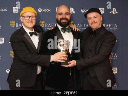 L-R) Corporate Vice President von Xbox, Sarah Bond, während der BAFTA Games Awards in der Queen Elizabeth Hall, Southbank Centre, London. Foto: Donnerstag, 30. März 2023. Stockfoto