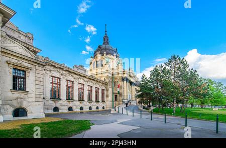 Szechenyi Medizinische Thermalbäder und Spa, Budapest, Ungarn Stockfoto