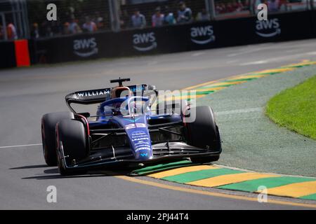Melbourne, Australien, 31. März 2023. Alexander Albon (23), der am 31. März 2023 beim Formel-1-Training beim australischen Formel-1-Grand-Prix auf der Melbourne Grand-Prix-Rennstrecke in Albert Park, Australien, für Williams Racing fährt. Kredit: Dave Hewison/Speed Media/Alamy Live News Stockfoto