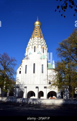 Deutschland, Sachsen, Leipzig: Die Russische Kirche (St. Alexi-Gedächtniskirche), erbaut 1912-13 zum Gedenken an die 22.000 Russen, die in der Schlacht von gefallen sind Stockfoto