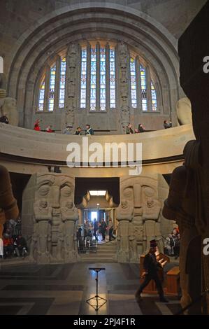 Deutschland, Sachsen, Leipzig: Das monolithische Völkerschlachtdenkmal, erbaut zwischen 1898 und 1913 zum Gedenken an die Männer W. Stockfoto