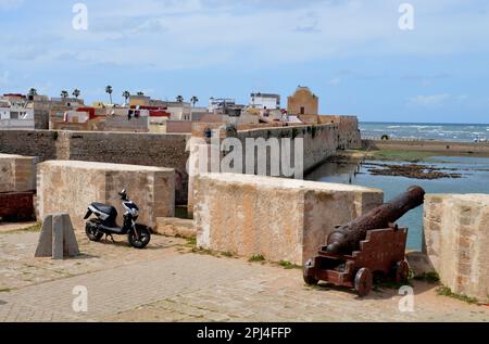 Marokko, El-Jadida, La Cité Portugaise: Die befestigte Stadt Mazagan, die 1502 von den Portugiesen gegründet wurde, war der letzte portugiesische Besitz auf Der A Stockfoto