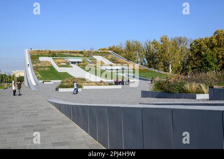 Ethnographie-Museum, Legit Park, Budapest, Ungarn Stockfoto