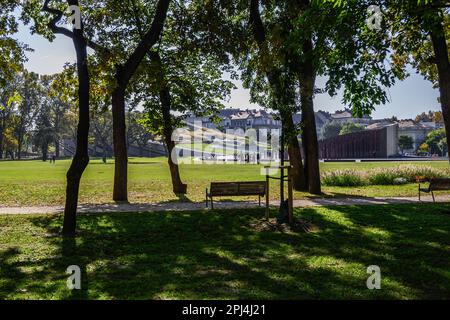 Ethnographie-Museum, Legit Park, Budapest, Ungarn Stockfoto