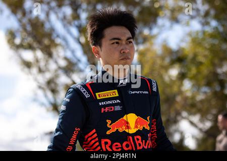 Melbourne, Australie. 31. März 2023. IWASA Ayumu (jpn), DAMS, Dallara F2, Portrait während der 3. Runde der FIA Formula 2 Championship 2023 vom 31. März bis 2. April 2023 auf dem Albert Park Circuit in Melbourne, Australien - Photo Sebastiaan Rozendaal/Dutch Photo Agency/DPPI Credit: DPPI Media/Alamy Live News Stockfoto