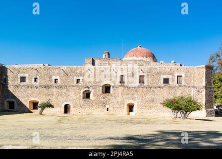 Cuilapan de Guerrero, Oaxaca, Mexiko, das ehemalige Kloster von Santiago Apostolin Cuilapan de Guerrero Stockfoto