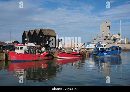 Whitstable Hafen Stockfoto