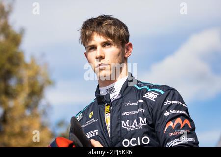 Melbourne, Australien - 31/03/2023 LECLERC Arthur (mco), DAMS, Dallara F2, Portrait während der 3. Runde der FIA Formel-2-Meisterschaft 2023 vom 31. März bis 2. April 2023 auf dem Albert Park Circuit in Melbourne, Australien - Foto: Sebastiaan Rozendaal/DPPI/LiveMedia Stockfoto