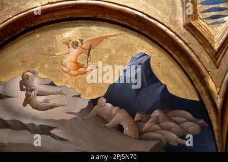 Details von Gemälden in den Uffizien in Florenz Stockfoto