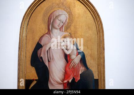 Details von Gemälden in den Uffizien in Florenz Stockfoto