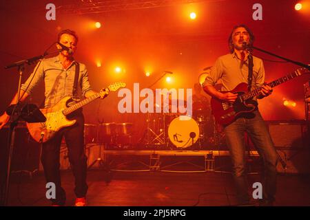 Mailand, Italien, 29. März 2023. Die belgische Indie-Rockband Deus tritt live im Magazzini Generali in Mailand auf. Credits: Maria Laura Arturi/Alamy Live News Stockfoto