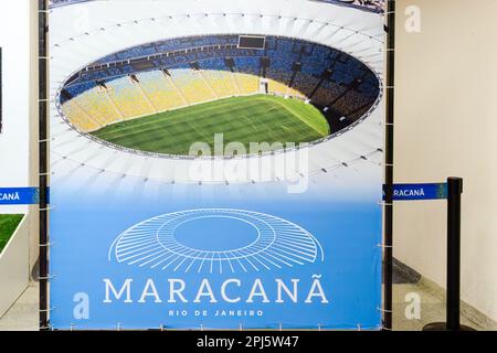 Maracana Stadium and Museum, Rio de Janeiro, Brasilien Stockfoto