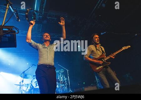 Mailand, Italien, 29. März 2023. Die belgische Indie-Rockband Deus tritt live im Magazzini Generali in Mailand auf. Credits: Maria Laura Arturi/Alamy Live News Stockfoto