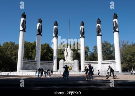 Los Ninos Heldendenkmal In Mexiko-Stadt Stockfoto