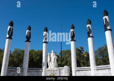 Los Ninos Heldendenkmal In Mexiko-Stadt Stockfoto