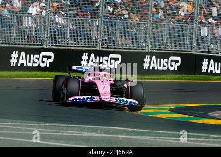 31. März 2023: Melbourne Grand Prix Circuit, Melbourne, Victoria, Australien: Australian Formula 1 Grand Prix: Free Practice: Nr. 31 Alpine Driver Esteban Ocon während Free Practice 1 bei der australischen Formel 1 Credit: Action Plus Sports Images/Alamy Live News Stockfoto