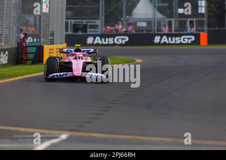 31. März 2023: Melbourne Grand Prix Circuit, Melbourne, Victoria, Australien: Australian Formula 1 Grand Prix: Freies Training: Nr. 10 Alpine Fahrer Pierre Gasly während des kostenlosen Trainings 1 bei der australischen Formel 1 Credit: Action Plus Sports Images/Alamy Live News Stockfoto