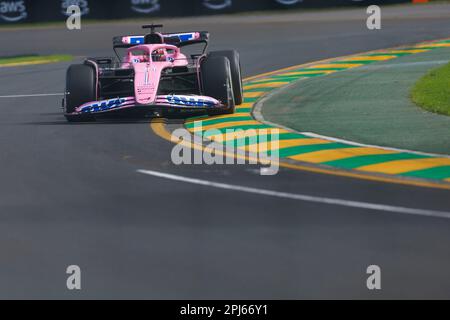 31. März 2023: Melbourne Grand Prix Circuit, Melbourne, Victoria, Australien: Australian Formula 1 Grand Prix: Free Practice: Nr. 31 Alpine Driver Esteban Ocon während Free Practice 1 bei der australischen Formel 1 Credit: Action Plus Sports Images/Alamy Live News Stockfoto