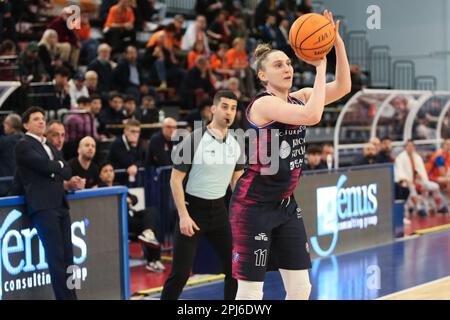 Campobasso, Italien. 31. März 2023. Makurat Anna von Sassari in Aktion während Famila Weber Schio vs BDS Dinamo Sassari, Basketball Italian Women Cup in Campobasso, Italien, März 31 2023 Kredit: Independent Photo Agency/Alamy Live News Stockfoto