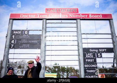 Bild ©lizenziert für Parsons Media. 31/03/2023. London, Vereinigtes Königreich. Garthorpe von Punkt zu Punkt. Treffpunkt des Garthorpe Point-to-Point-Rennens in der Nähe von Melton Mowbray Picture von Andrew Parsons/Parsons Media Stockfoto