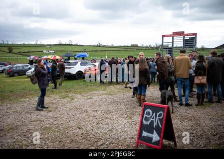 Bild ©lizenziert für Parsons Media. 31/03/2023. London, Vereinigtes Königreich. Garthorpe von Punkt zu Punkt. Treffpunkt des Garthorpe Point-to-Point-Rennens in der Nähe von Melton Mowbray Picture von Andrew Parsons/Parsons Media Stockfoto