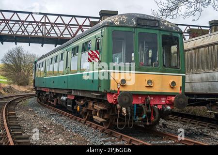 Klasse-108-Dieselmotor M51572 bei Kirkby Stephen East, Stainmore Railway. Stockfoto