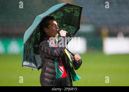 Den Haag, Niederlande. 31. März 2023. DEN HAAG, NIEDERLANDE - MÄRZ 31: Chicco vor dem Spiel während des niederländischen Keukenkampioendivisie-Spiels zwischen ADO Den Haag und Telstar im Bingoal-Stadion am 31. März 2023 in Den Haag, Niederlande (Foto von Hans van der Valk/Orange Pictures) Kredit: Orange Pics BV/Alamy Live News Stockfoto