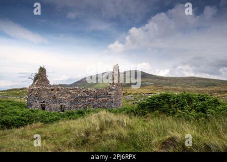 Ruinen eines Häuserhauses auf der Isle of Skye in Schottland Stockfoto