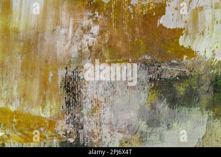 Abstrakte Farbdetails, texturierter handgemalter Grunge-Hintergrund Stockfoto
