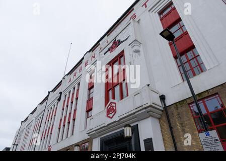 London, Großbritannien. 29. März 2023. London, England, März 29. 2023: East Stand des ehemaligen Highbury and Arsenal FC Stadions, London, England. (Sven Beyrich/SPP) Kredit: SPP Sport Press Photo. Alamy Live News Stockfoto